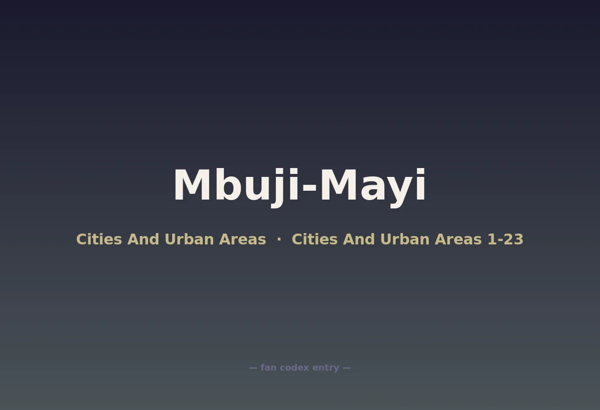 Mbuji-Mayi